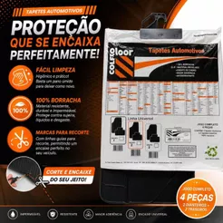 Tapete Universal 100% Borracha 4 Peças Carfloor Grupo 3