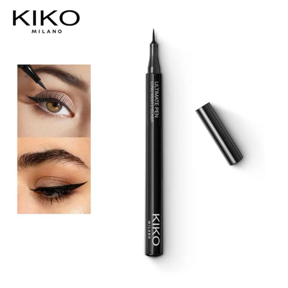 Delineador Líquido Caneta Original KIKO Milano Ultimate Pen | Preto Intenso, Ponta Fina, Longa Duração, À Prova d’Água