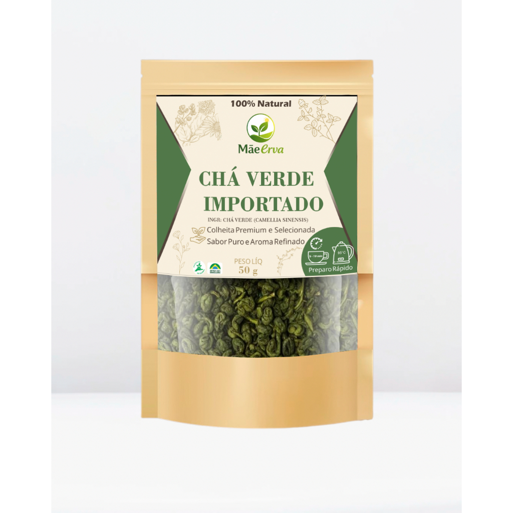 Chá Verde Importado Camellia Sinensis 50g Original Qualidade Extra Kit 1 ou 2 un.