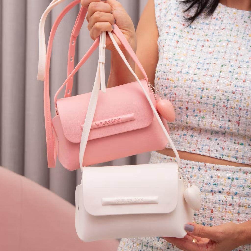 Bolsinha Feminina Suellen Coração – Clutch e Necessaire Porta Maquiagem |
