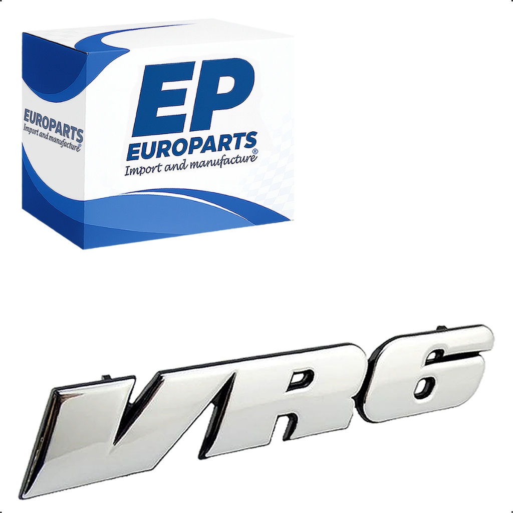 Emblema VR6 Premium cromado da grade frontal dois filetes do Golf MK3 VR6