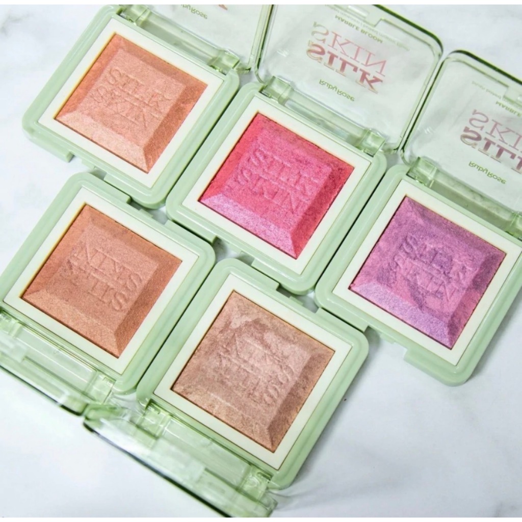Blush Compacto Facial Ultrafino Baked Mosaico Marble Bloom Linha Silk Skin Ruby Rose