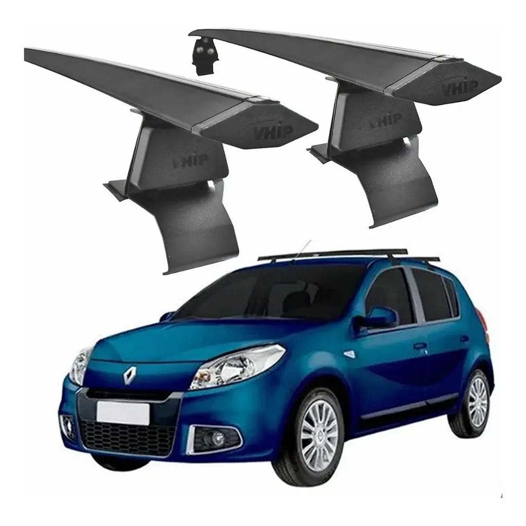 Rack De Teto travessa bagageiro Para Renault Sandero 2007 2008 2009 2010 2011 2012