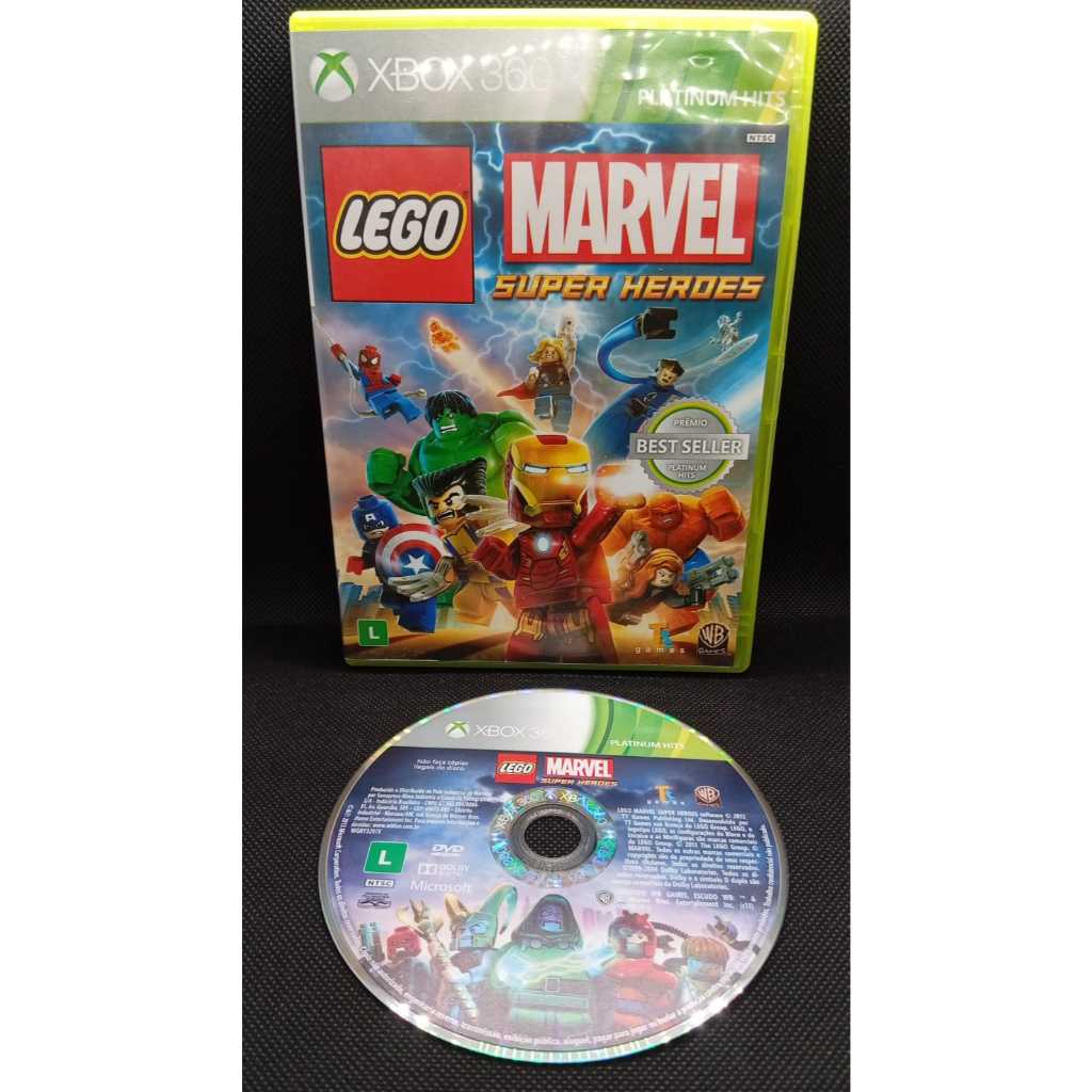Lego Marvel Super Heroes XBOX 360 - Jogo original, testado e funcionando