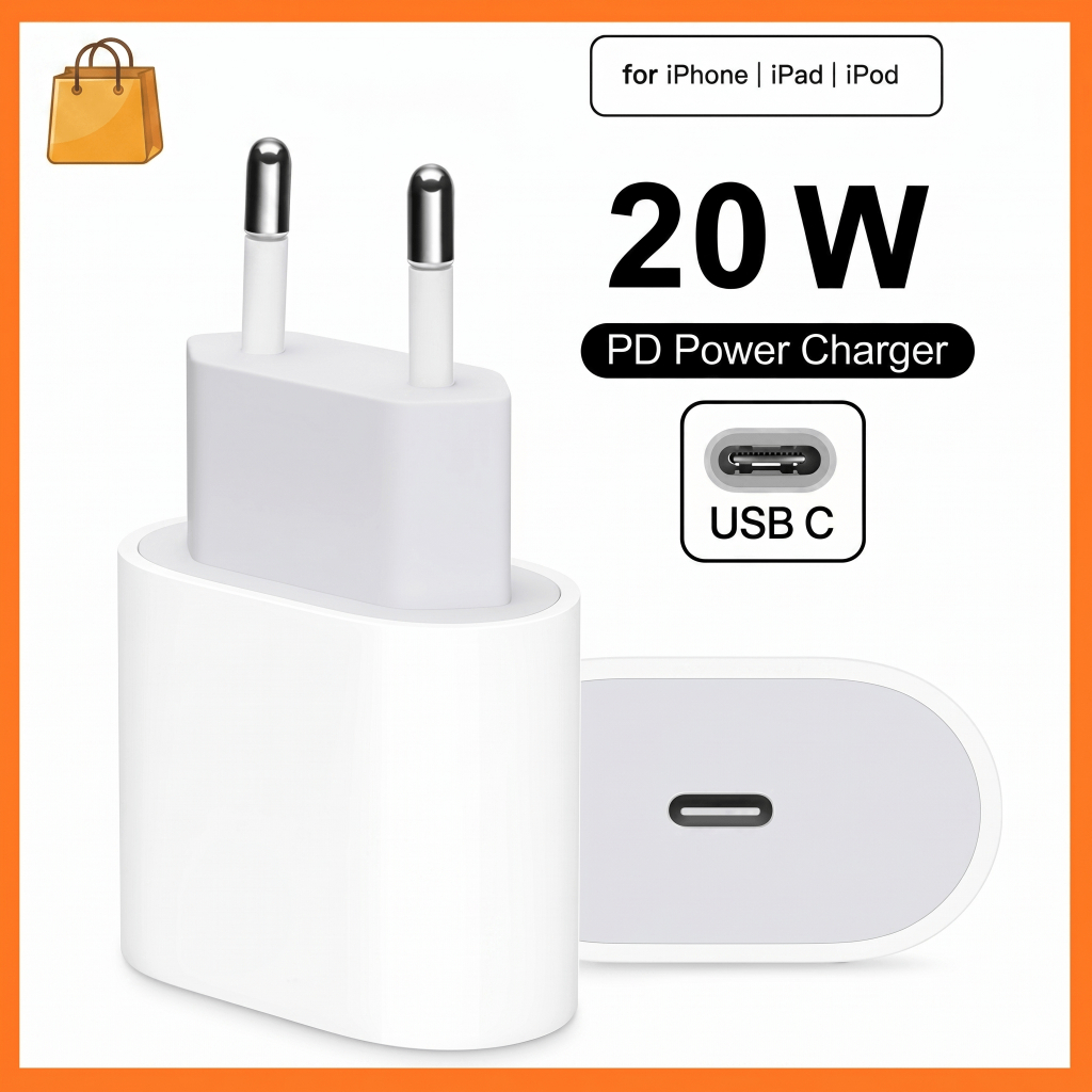 Carregador turbo - Carregador 20W usb tipo c - Fonte tipo C - Fonte de carregar - carregador de celular completo