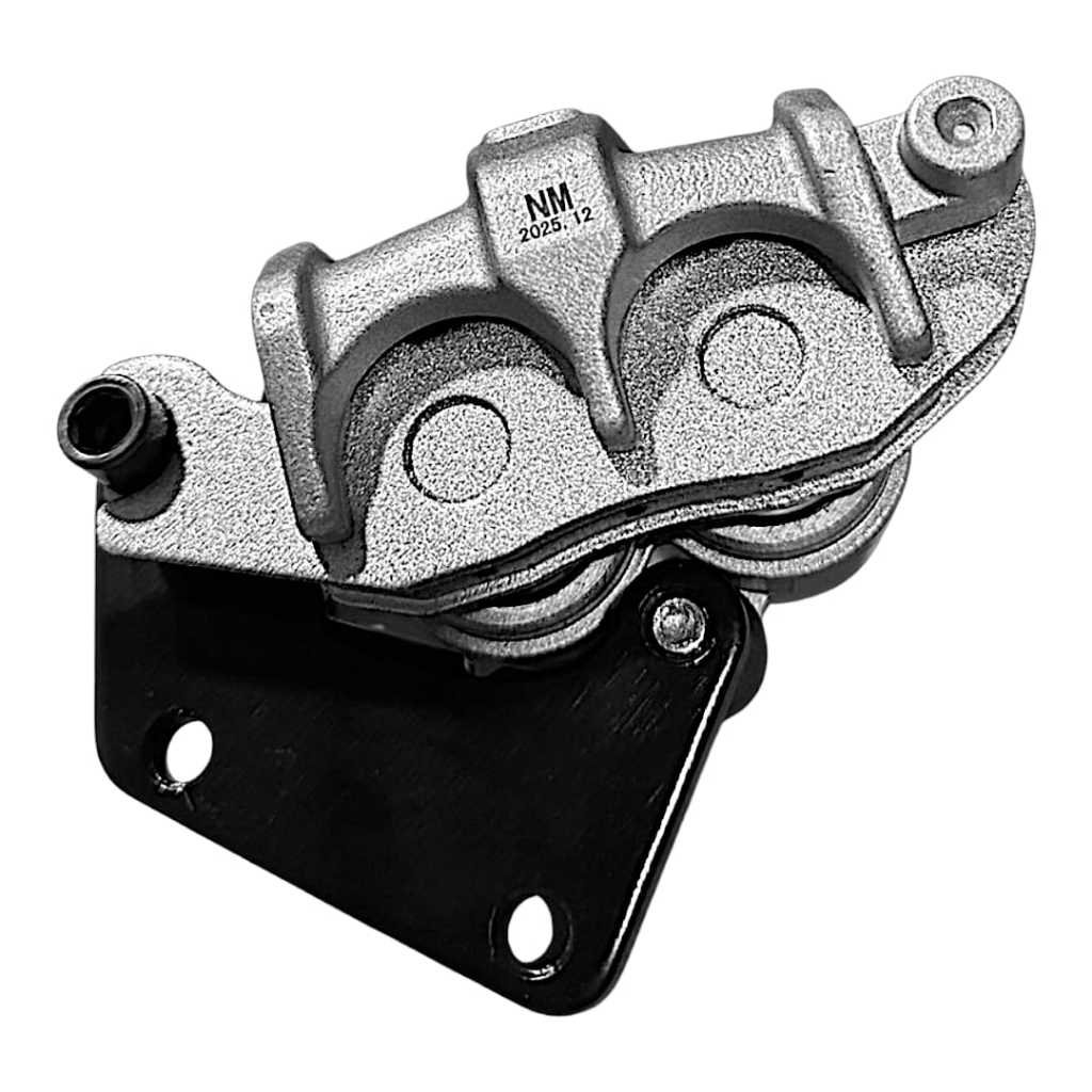 Pinça De Freio Pistão Dupla P/Moto Honda Titan 125 00 Á 08 Titan 150 04 Até 08 Dourada Preta Prata — imagem 2 de 2