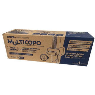 Dispenser Poupador de Copos 150 a 200ML Branco Multicopos Nobre