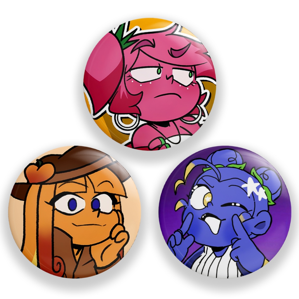 Botton Animação Mundo Torajo Avatar | 1 a 3 bottons | Conjunto