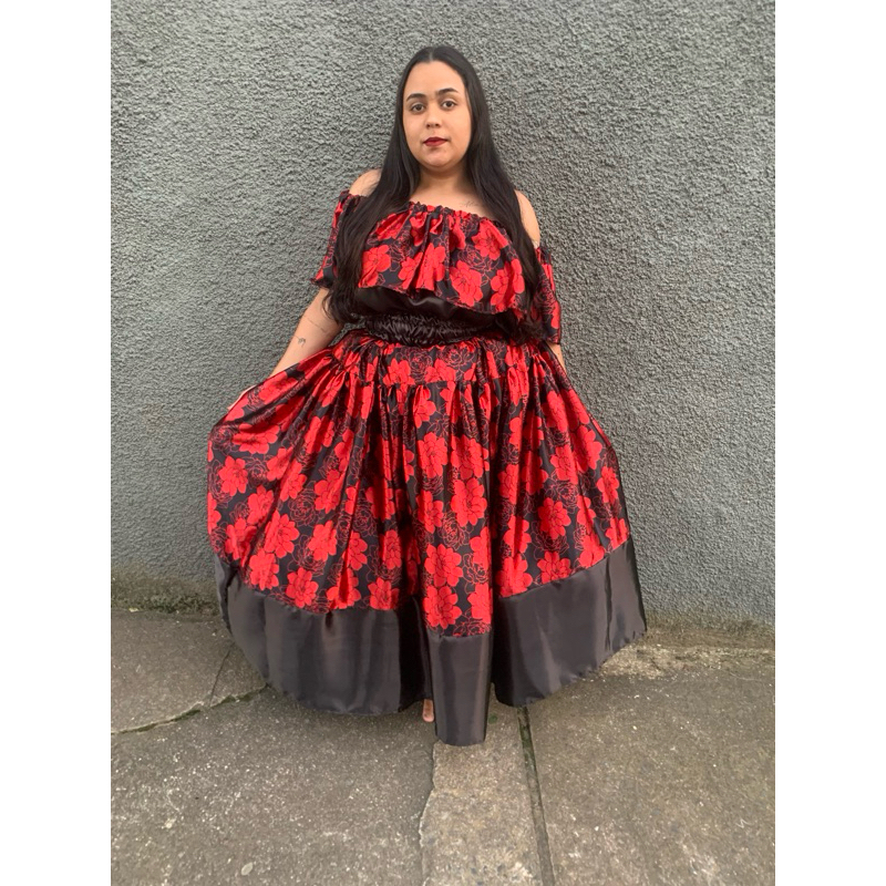 Conjunto rosas ciganinha e saia pombo gira umbanda candomblé 7 saias/7 encruzilhadas/Maria Padilha/menina/cabaré