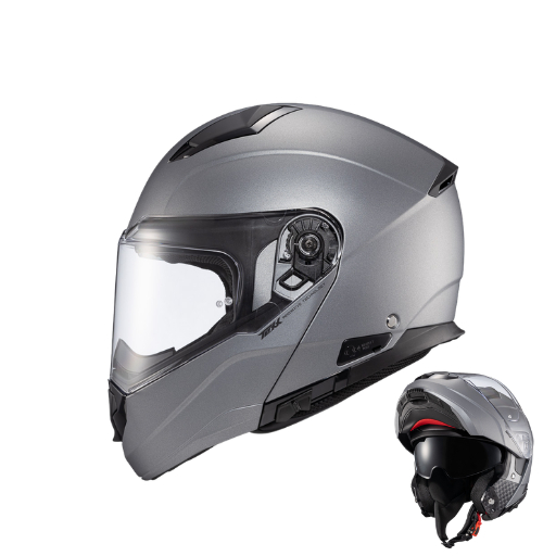 Capacete Escamoteável Texx Kratos Articulado Robocop com Óculos Solar