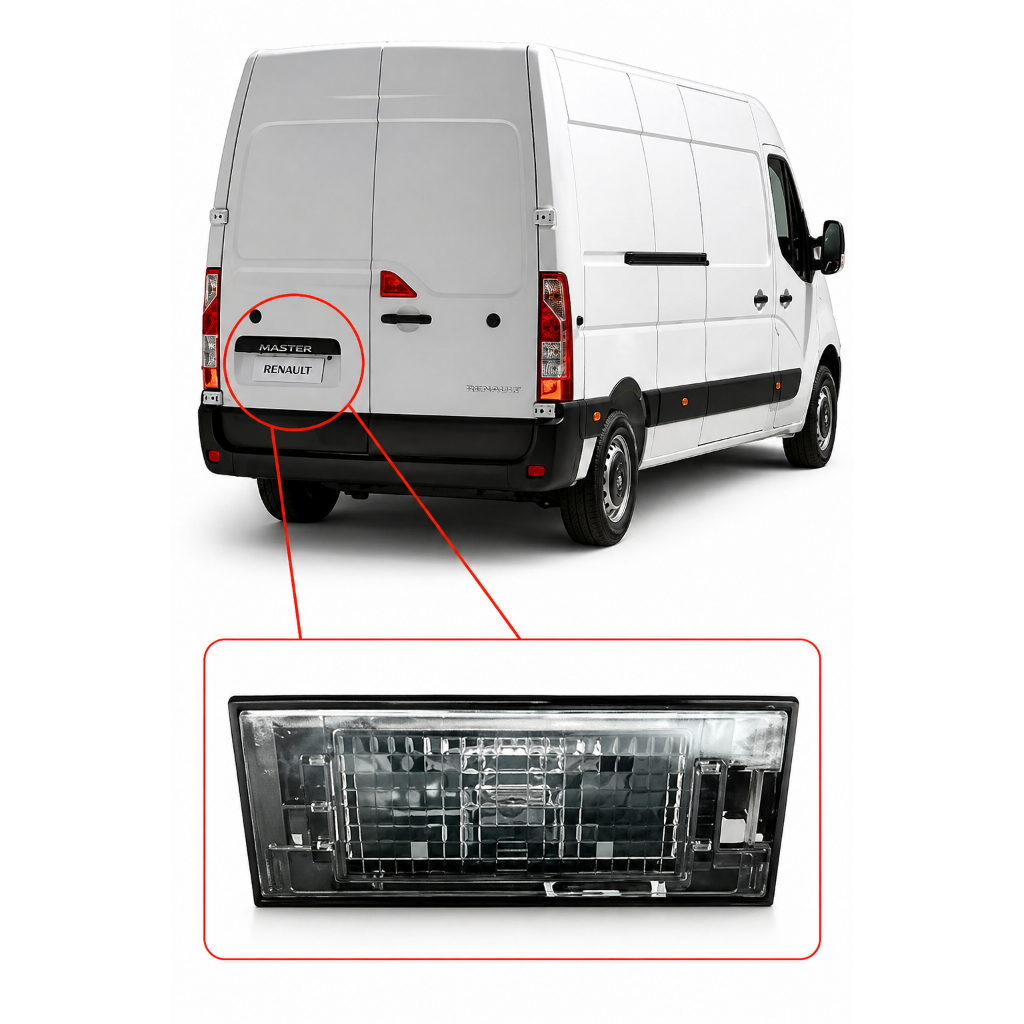 Lanterna De Placa Renault Master 2013 A 2025