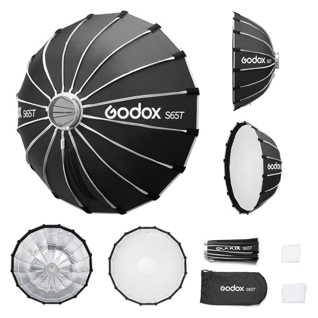 Softbox Bowens Parabólico Godox S65t 65cm Montagem Rápida