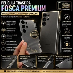 Película Hidrogel TRASEIRA FOSCA Compatível TUDO MODELO SANSUNG SERIE A26/A56/A07/A06/A54 etc...