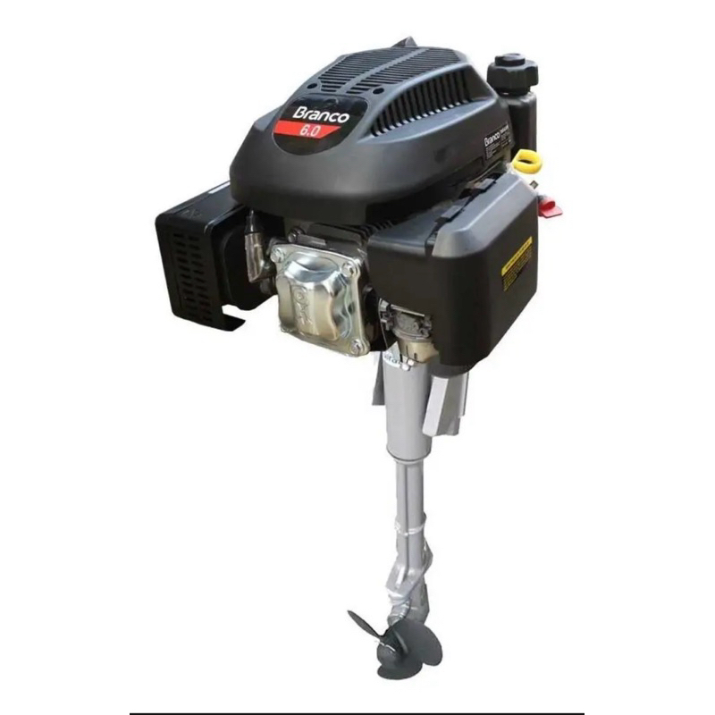 Motor Com Rabeta Vertical Completo A Gasolina 6hp Mbg