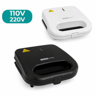 Sanduicheira Elétrica e Grill Família 2 em 1 - Inox antiaderente - 750W Oliver Home