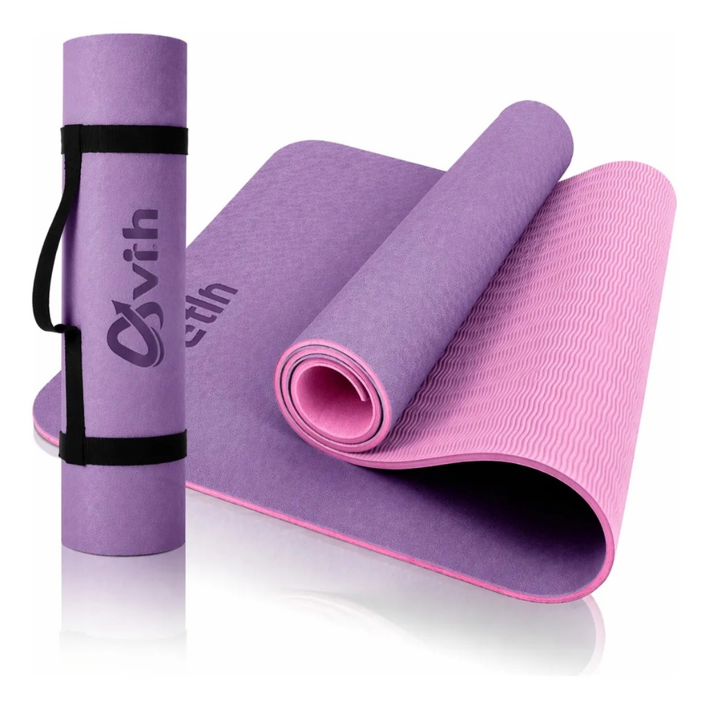 Tapete Yoga EVA 1,80 x 62 x 6mm Ginastica Pilates Alongamento Emborrachado Antiderrapante