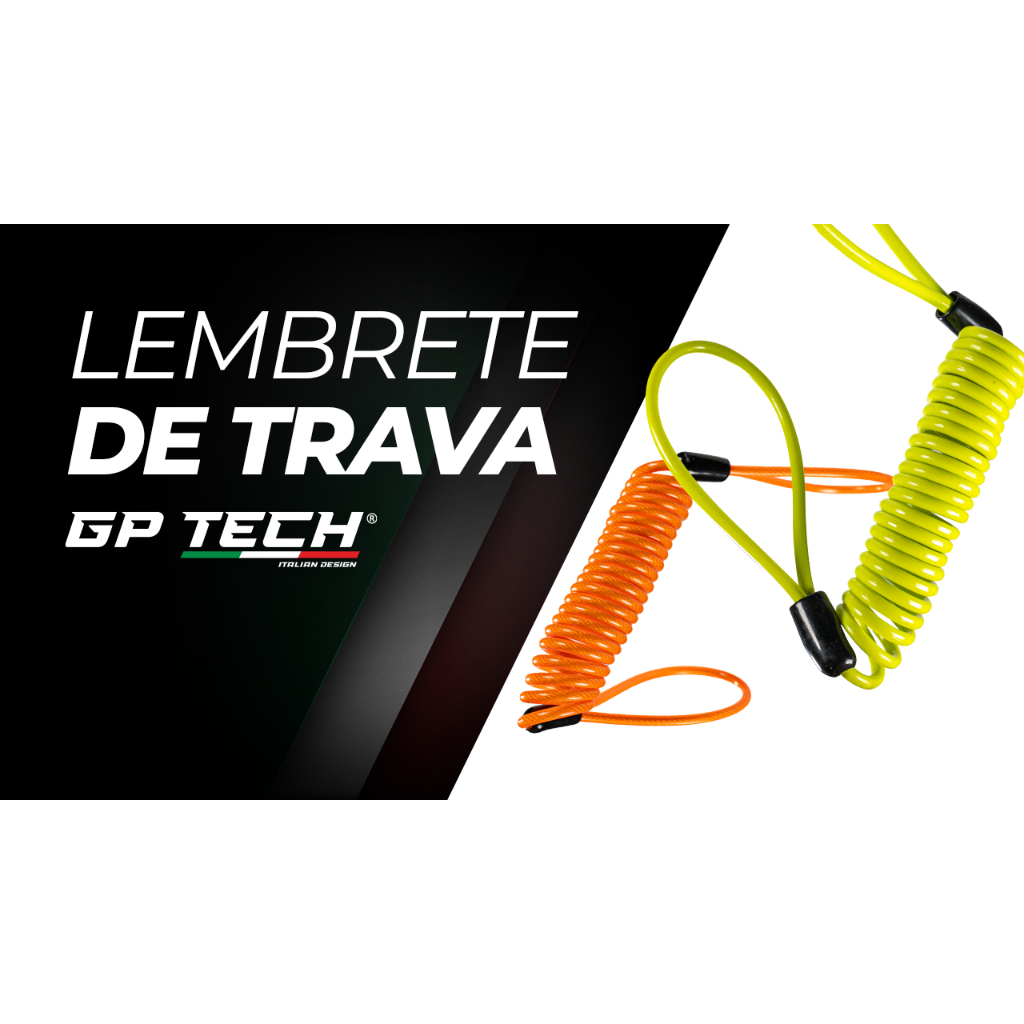 CABO ESPIRAL LEMBRETE TRAVA DISCO GP TECH 4X1.50 CM FLUO GPZX4150 | AMARELO
