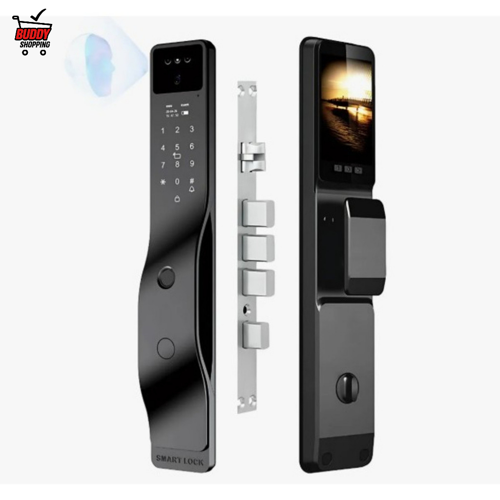 Fechadura Inteligente AITEK ALPHA-211 | Reconhecimento Facial, App Tuya e Controle Remoto