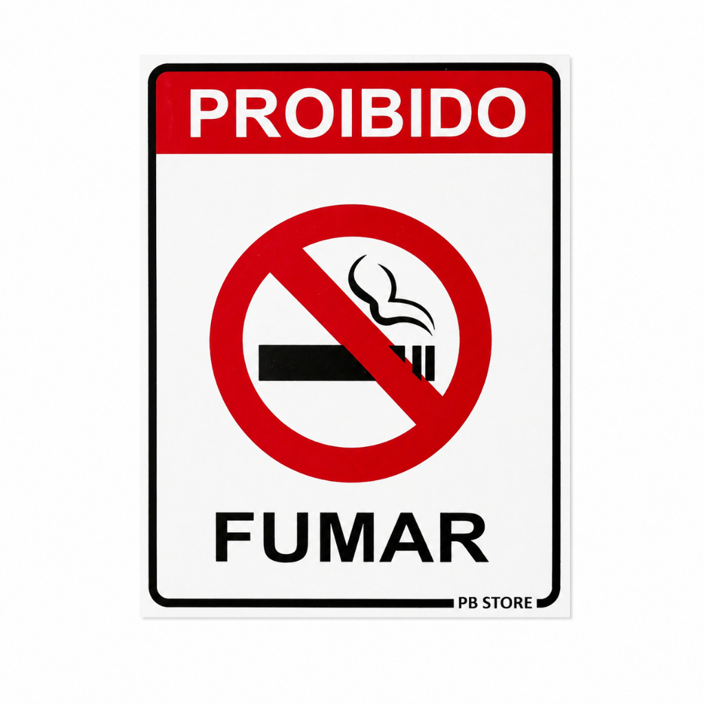 Placa Proibido Fumar 2 Unidades - Lei Federal - Plaquinhas — imagem 2 de 2