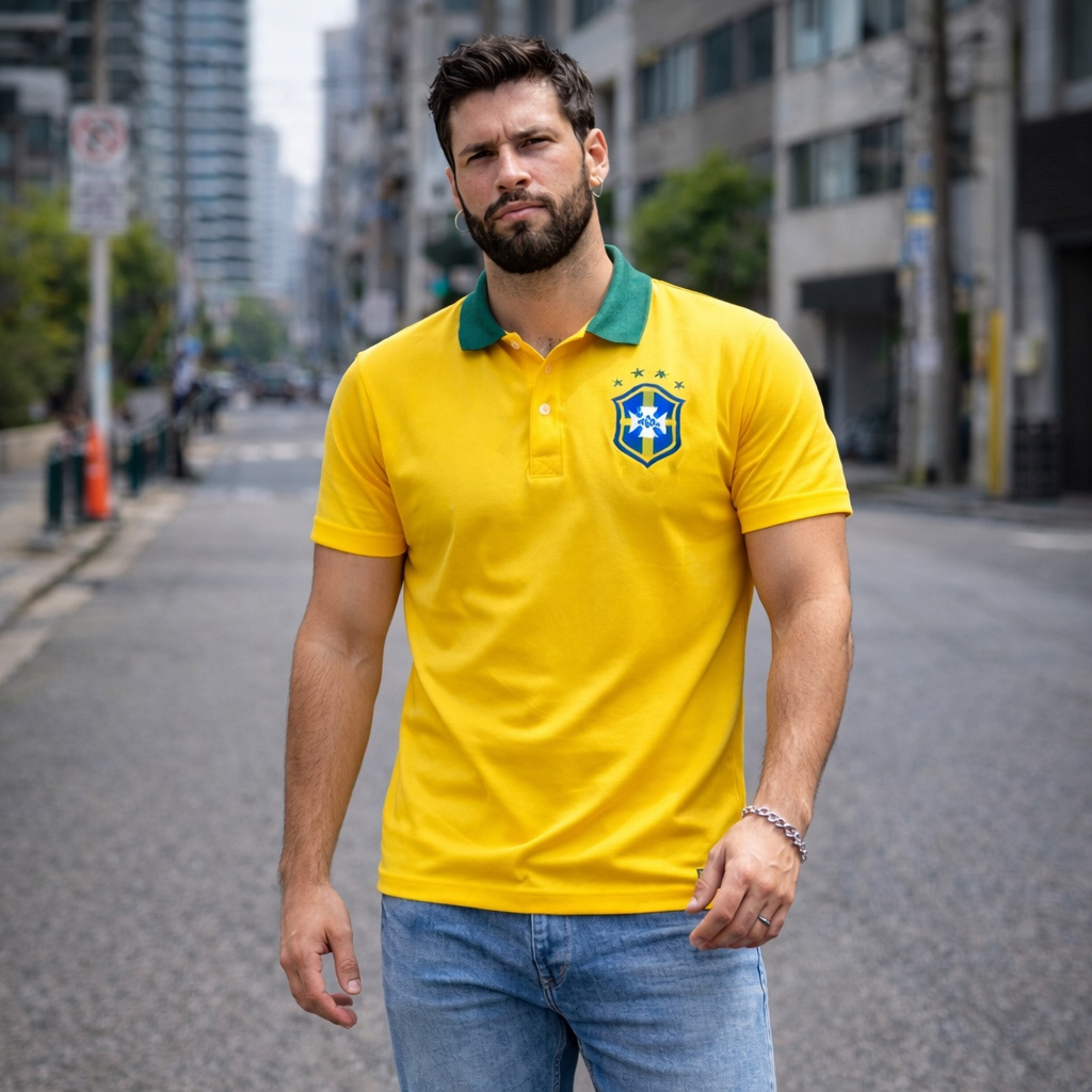 Camisa gola polo masculina moda slim fit piquet camiseta Lele Premium camisa de trabalho
