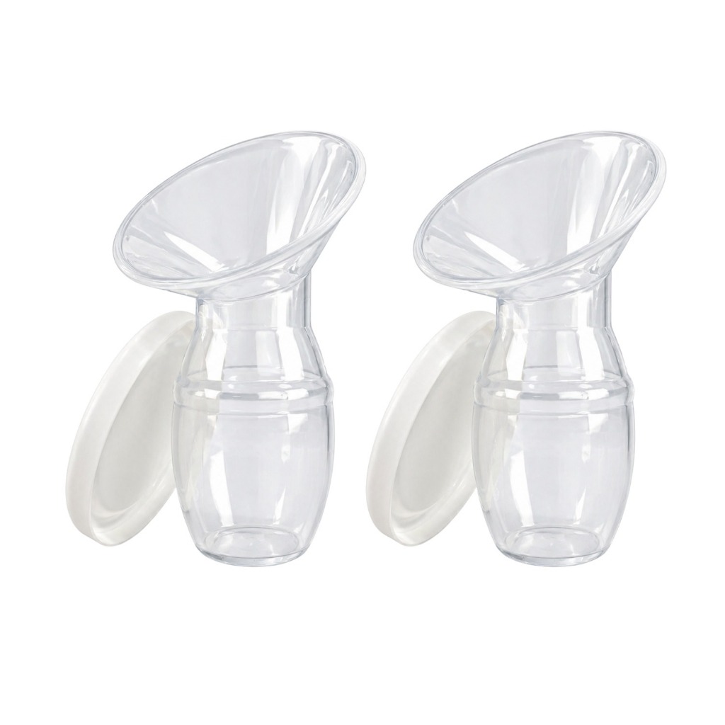 Kit 2 Coletores de Leite Materno em Silicone