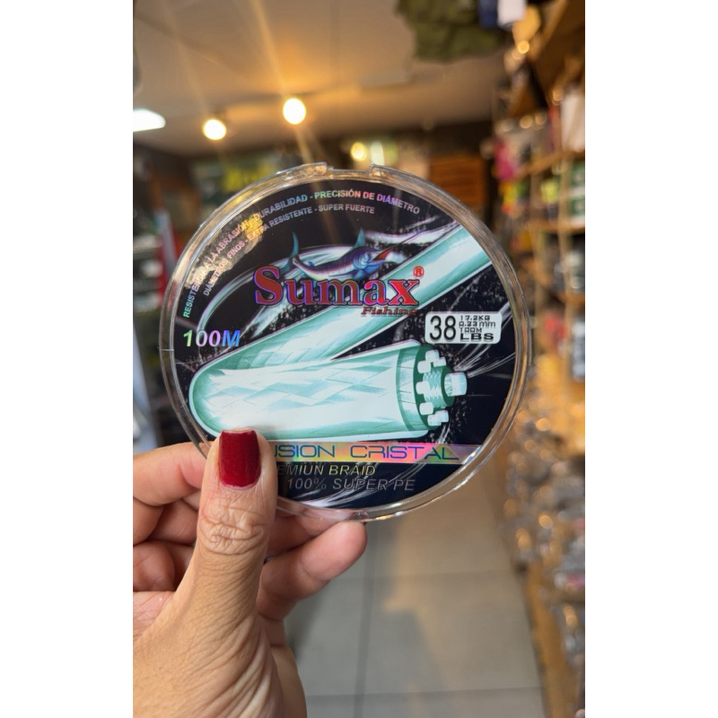 LINHA MULTIFILAMENTO SUMAX FUSION CRISTAL 100M 0.23