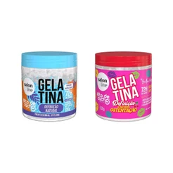 Kit Gelatinas Definição Natural e Cachos Ostentação #todecacho 550g
