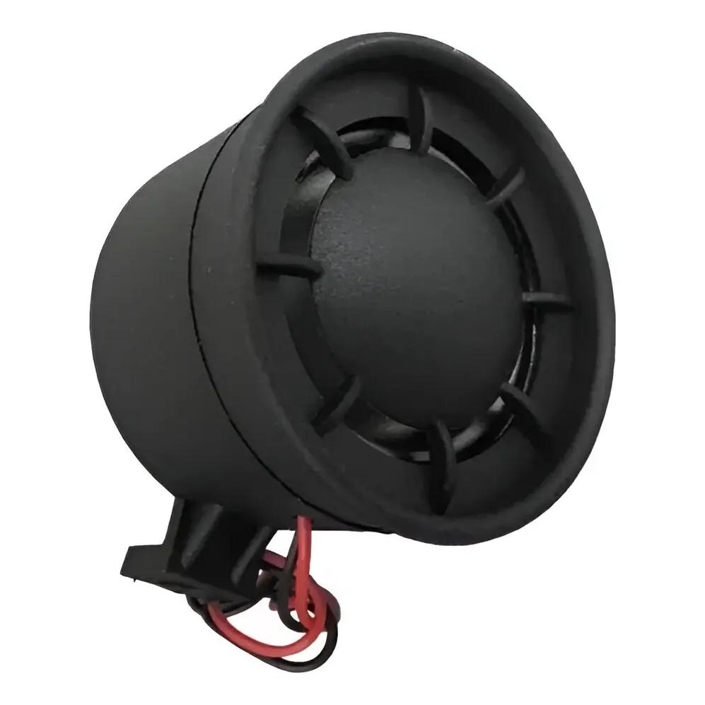 Sirene Bitonal Fks 12v P/ Alarme Automotivo E Residencial Fio Vermelho