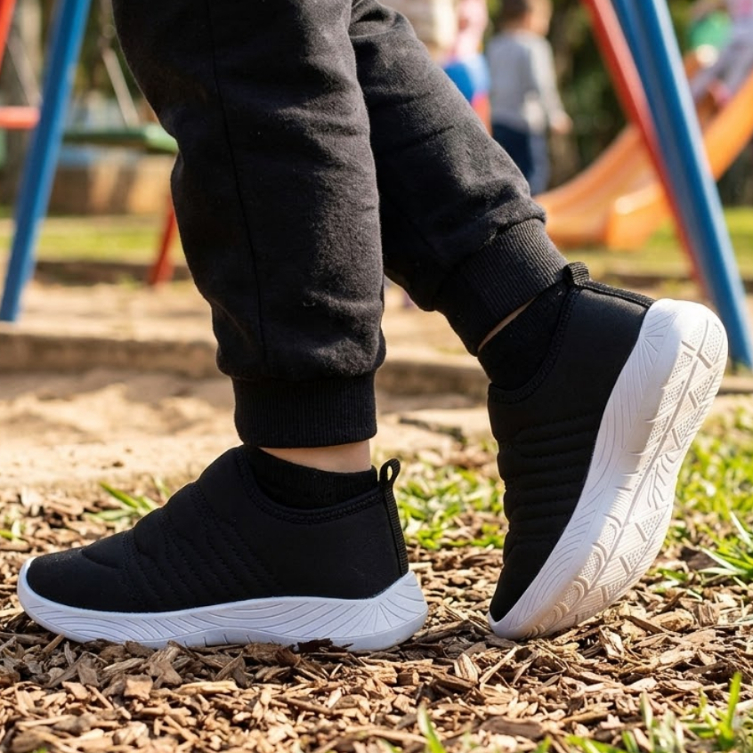 Detalhes do Tênis Infantil Masculino Calce Fácil Menino Macio e Confortável Oferta Volta as Aulas