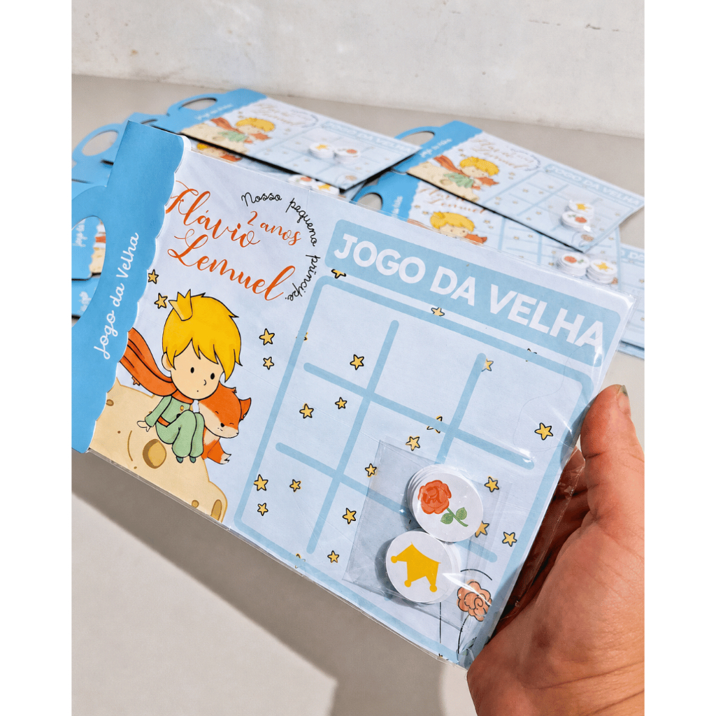 Jogo da velha O pequeno Príncipe | Lembrancinha Personalizado | Aniversário | Fazemos todos os temas