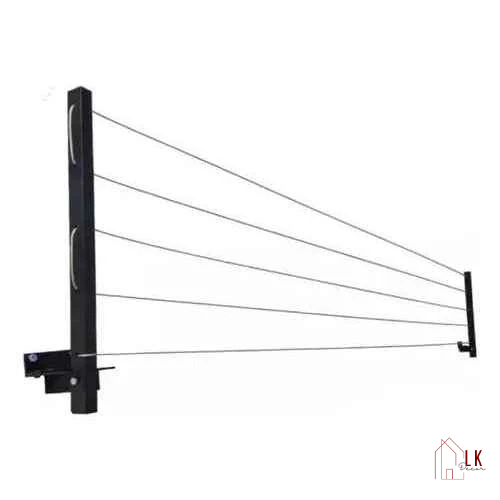 Varal De Parede Retrátil Em Aço Dobrável, Articulado, Cabo De Aço Encapado !!! ENVIO IMEDIATO !!!
