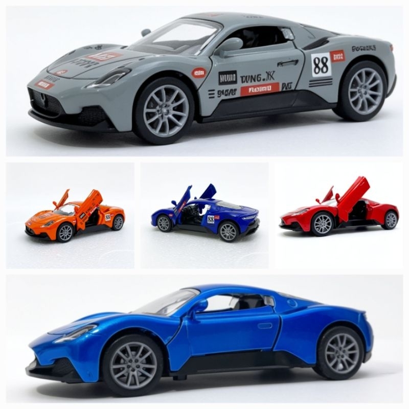 Miniatura Maserati MC20 Carrinho Brinquedo Crianças Coleção Carro Ferro Escala 1/36 Frete Grátis