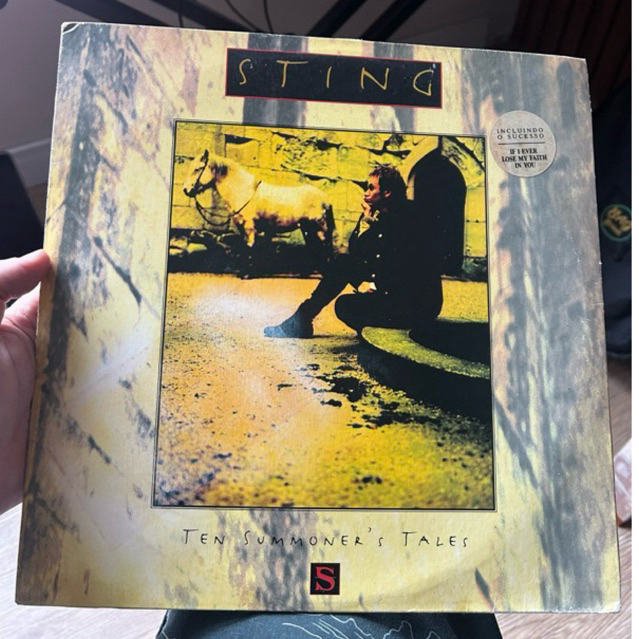 Disco de vinil (LP) Sting, tem summoner's tales, 1993 com encarte