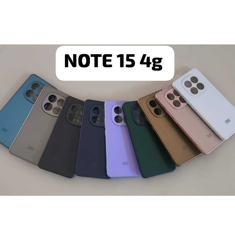 CAPA CASE CAPINHA ACRILICA PARA XIAOMI NOTE 15 4g AVELUDADA AG-GLASS PHONE CASE SOFISTICAÇÃO LUXO