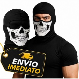 Touca Balaclava Ninja Proteção Algodão Motoqueiro Esqueleto/ Caveira