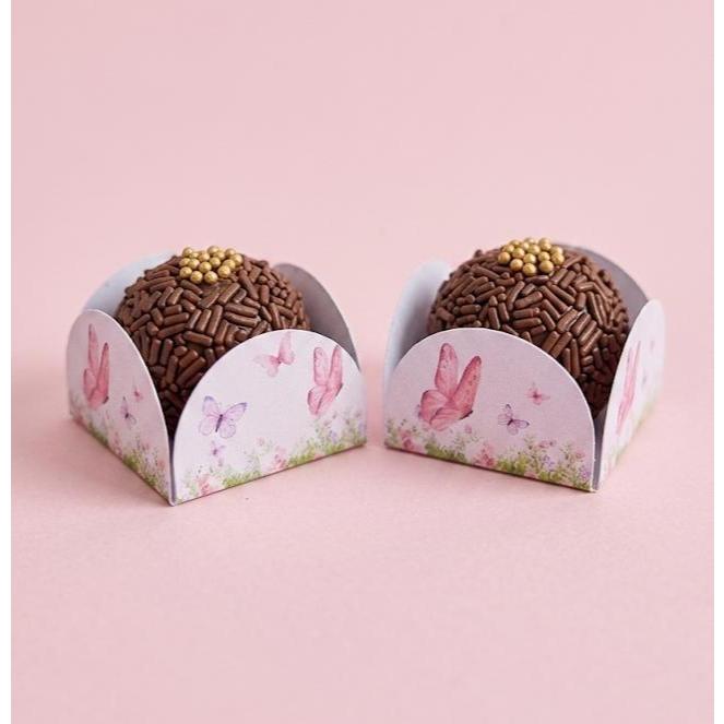 Forminha Jardim Encantado I Jardim das Borboletas Lembrancinha Doce Docinho Festa de Aniversário Infantil