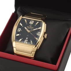 Relógio Masculino Technos Dourado Quadrado Original 2115UCX/1A
