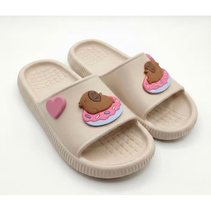 Chinelo Slide Menina Personagem Capivara Antiderrapante Confortável Macia Leve 27 ao 42