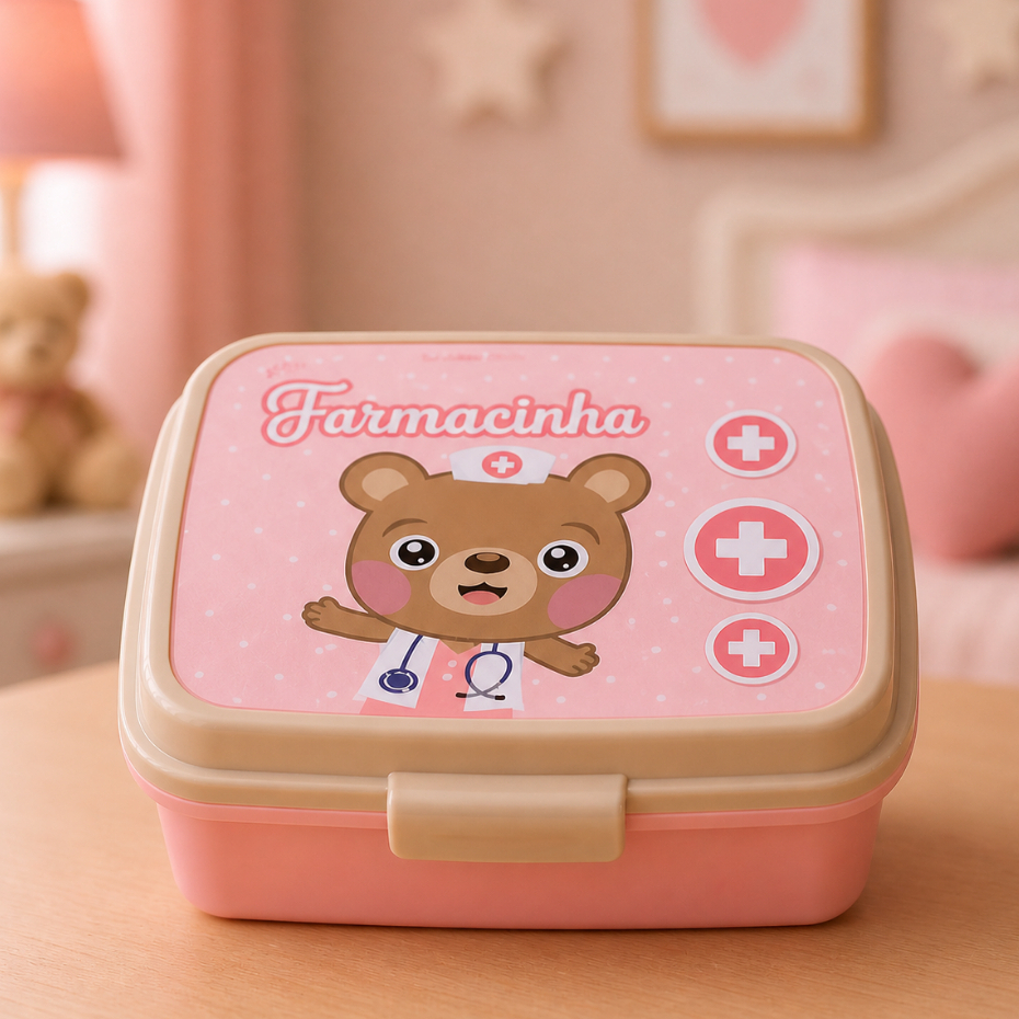 Porta Remédio Infantil Farmacinha Organizador Bebê