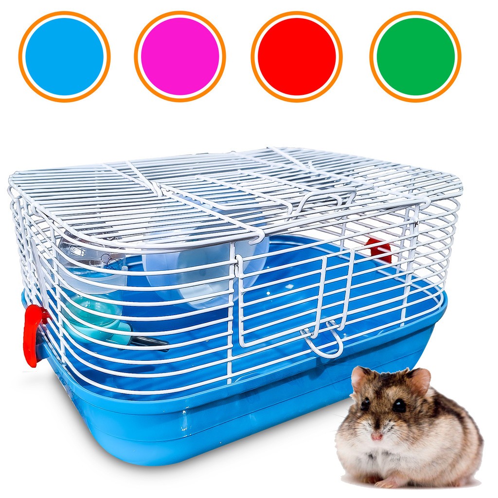 Gaiola Hamster Com Bebedouro Comedouro Completa Pop Star