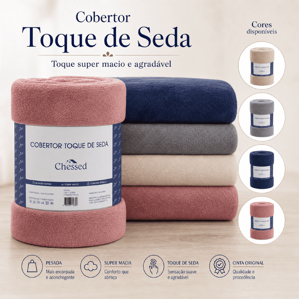 Cobertor Manta Casal Queen 300g Fleece Macio Pesado Quente Sofá Cama Premium