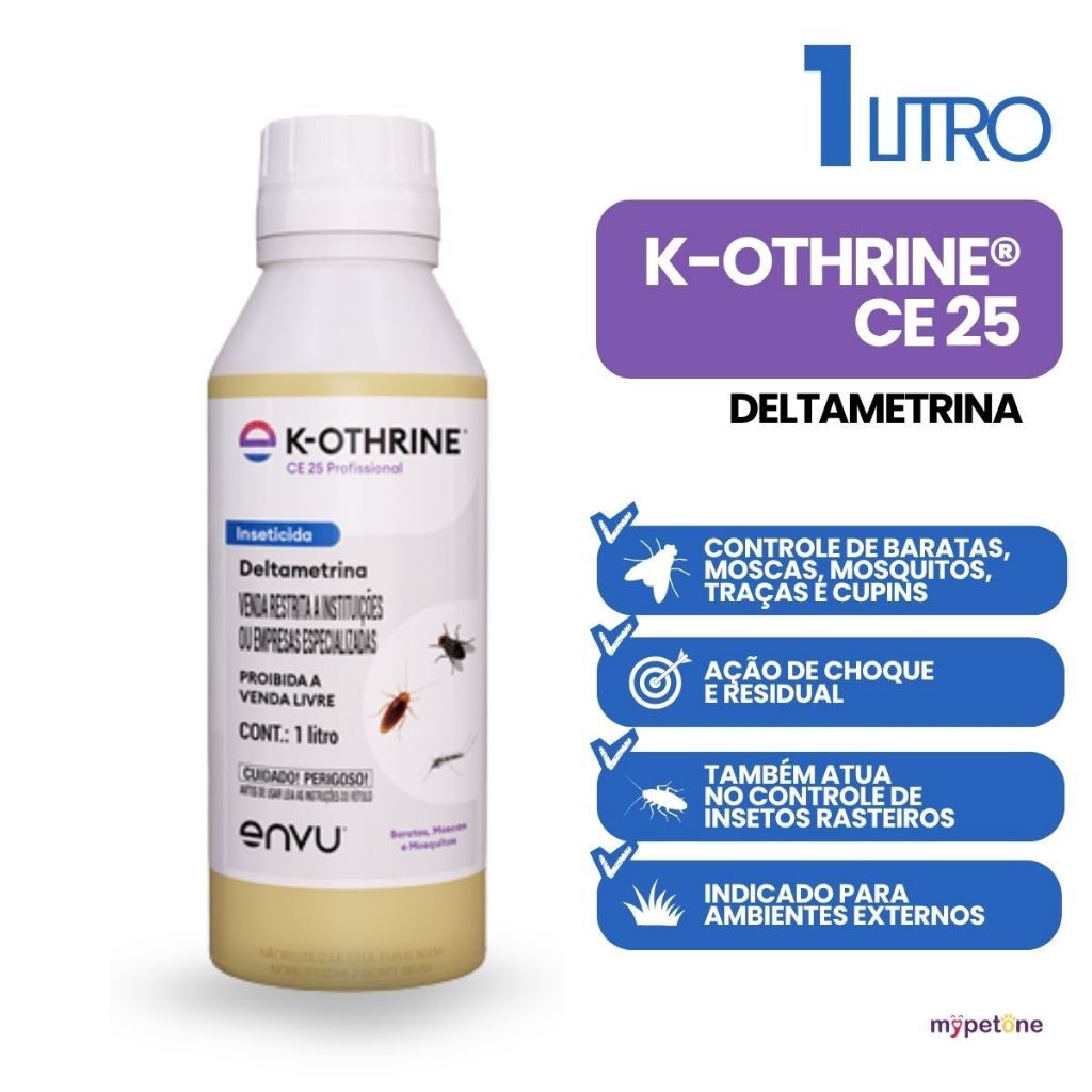 K-Othrine CE 25 Mosquitos Baratas Moscas 1L Envu