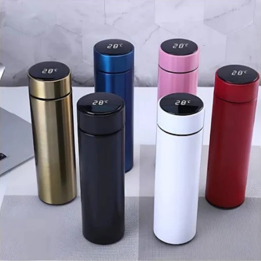 Garrafa térmica 500ML Sensor Display LED Touch Marcador de Temperatura E Filtro Chá Estilo Moderno e Isolamento Superior