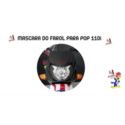 Kit Jogo Faixas Adesivos Emblemas Mascara Farol POP 110i Recorte Eletronico