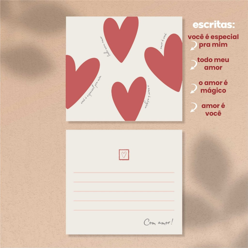Detalhes do Cartão Romântico para Presente Dia dos Namorados 9x10cm Papel C2S 300g com Verniz Frente