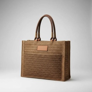 Bolsa Artesanal Tote Praia Feminina Palha Trançada Alça Boa