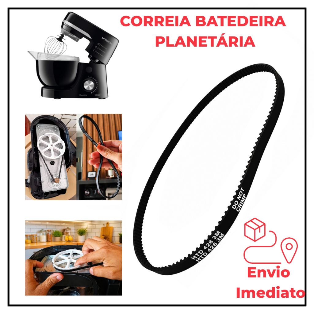 Correia Borracha Batedeira Planetária Mondial Original