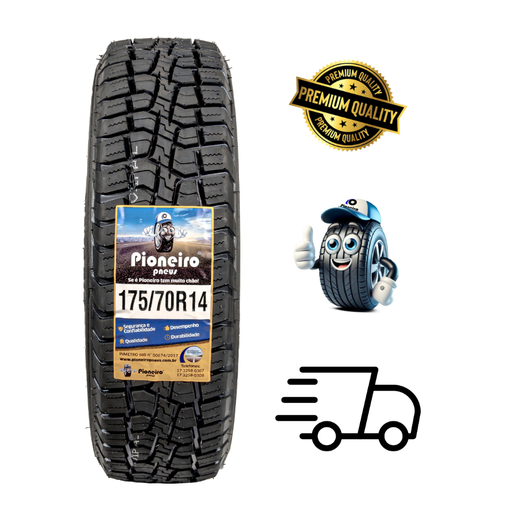 Pneu Pioneiro Remold 175/70 R 14 - ATR - Inmetro - Entrega Imediata