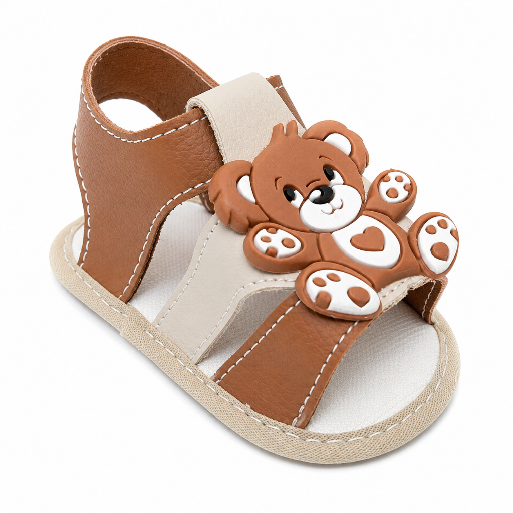 Sandalia Masculina Ursinho Coala Para Bebê Menino e Reborn