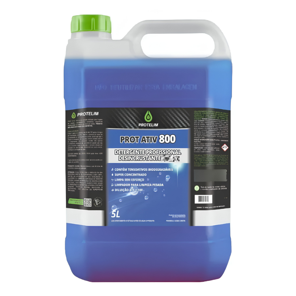 Prot Ativ 800 Protelim 5 L Desincrustante Detergente Super Concentrado Abrilhantador de Metais